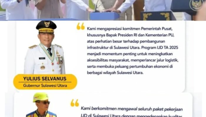 Presiden RI Resmikan Inpres Jalan Daerah TA 2025, Perkuat Konektivitas dan Dorong Pertumbuhan Provinsi Sulawesi Utara