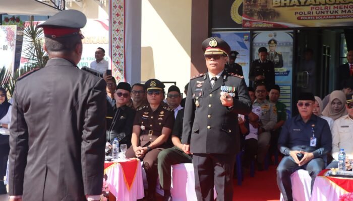 Polres Boltim Gelar Upacara Hari Bhayangkara ke-80 Tahun 2026, Teguhkan Komitmen Pengabdian untuk Masyarakat