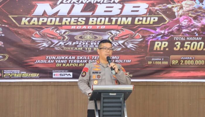 Generasi Muda Boltim Unjuk Skill, Turnamen Mobile Legends Kapolres Boltim Cup Resmi Dibuka