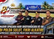 Hadiri Upacara Hari Bhayangkara ke-80 di Polda Sulut, Fikri Alkatiri Apresiasi Sinergitas Polri dan Masyarakat