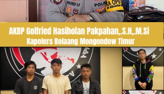 Seminggu Pasca HUT Bhayangkara ke-80, Polres Boltim Ungkap Jaringan Sabu Lintas Daerah,Lima Terduga Pelaku Diamankan
