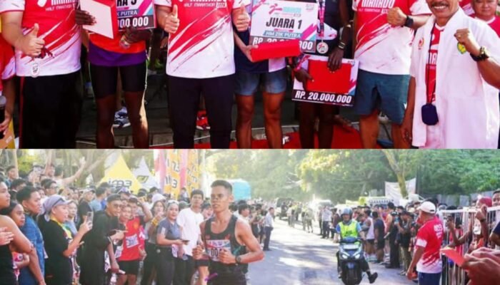 Semarak HUT ke-403 Manado, Ribuan Pelari Dilepas Wawali Richard Sualang