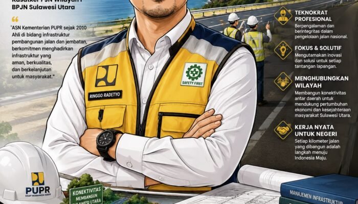 Mengenal Ringgo Radetyo: Dari Teknokrat Jalan dan Jembatan hingga Menjaga Konektivitas Sulawesi Utara