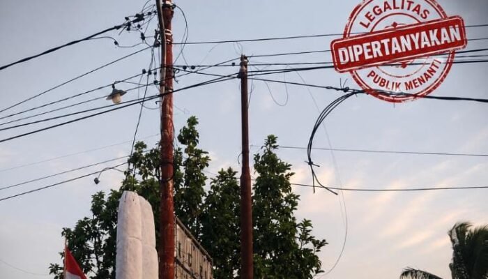 Tiang Telkom Diduga ‘DIPAKAI’ PT Care Di Karagesan, Legalitas dan Izin Dipertanyakan