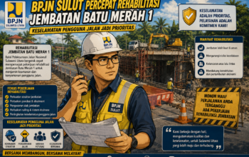 BPJN Sulawesi Utara Percepat Rehabilitasi Jembatan Batu Merah I, Keselamatan Pengguna Jalan Jadi Prioritas