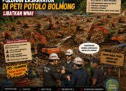 PETI Potolo Sinomorumping Kian Menggila, Puluhan Ekskavator Beroperasi di Tengah Operasi Penertiban, Masyarakat Desak Polda Sulut Bertindak