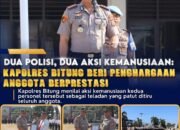 Kapolres Bitung Beri Penghargaan Dua Personel Berprestasi, Kepedulian yang Menginspirasi Sesama