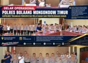 EVALUASI KINERJA POLRES BOLTIM: KAPOLRES TEKANKAN RESPONS CEPAT, PELAYANAN HUMANIS DAN PERCEPATAN PENYELESAIAN KASUS