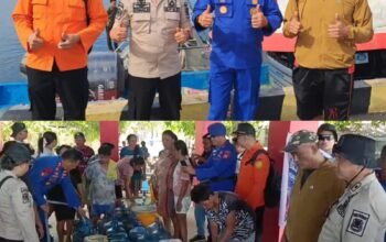 Air Bersih Jadi Kebutuhan Mendesak, PDAM Wanua Wenang-Polairud Kirim 64 Ribu Liter ke Pulau