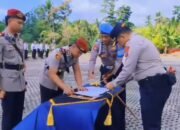 Kapolres Mitra Pimpin Sertijab Kasat Reskrim dan Kapolsek Ratatotok, Tekankan Peningkatan Pelayanan dan Penegakan Hukum