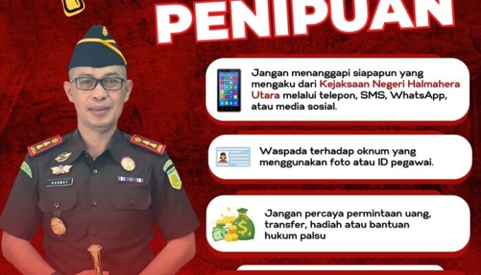 Kejari Halmahera Utara Ingatkan Warga, Waspada Penipuan Mengatasnamakan Jaksa