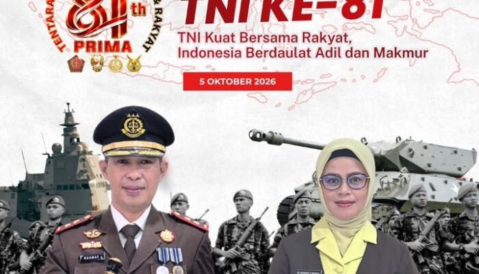 Kejari Halmahera Utara Sampaikan Ucapan HUT ke-81 TNI, Perkuat Komitmen Sinergi Kebangsaan