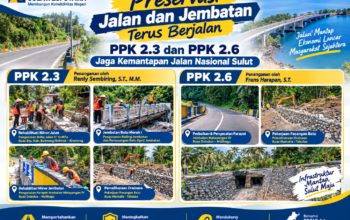 Preservasi Jalan dan Jembatan Terus Berjalan, PPK 2.3 dan PPK 2.6 Jaga Kemantapan Jalan Nasional Sulut
